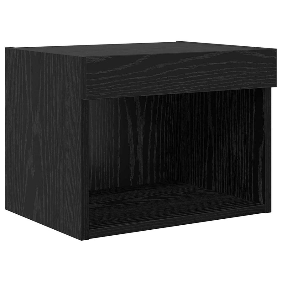 TV Wandmeubels 5 pcs Zwart Eiken 60 x 30 x 30 cm Bewerkt hout