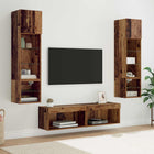 Tv-wandmeubel bewerkt hout oud hout 30x28.5x30 cm