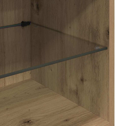 TV Wandmeubels Wandgemonteerd 4 pcs Artisan Eiken Bewerkt hout