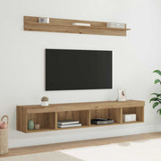Tv-meubel set 5 stuks Artisan Eiken bewerkt hout