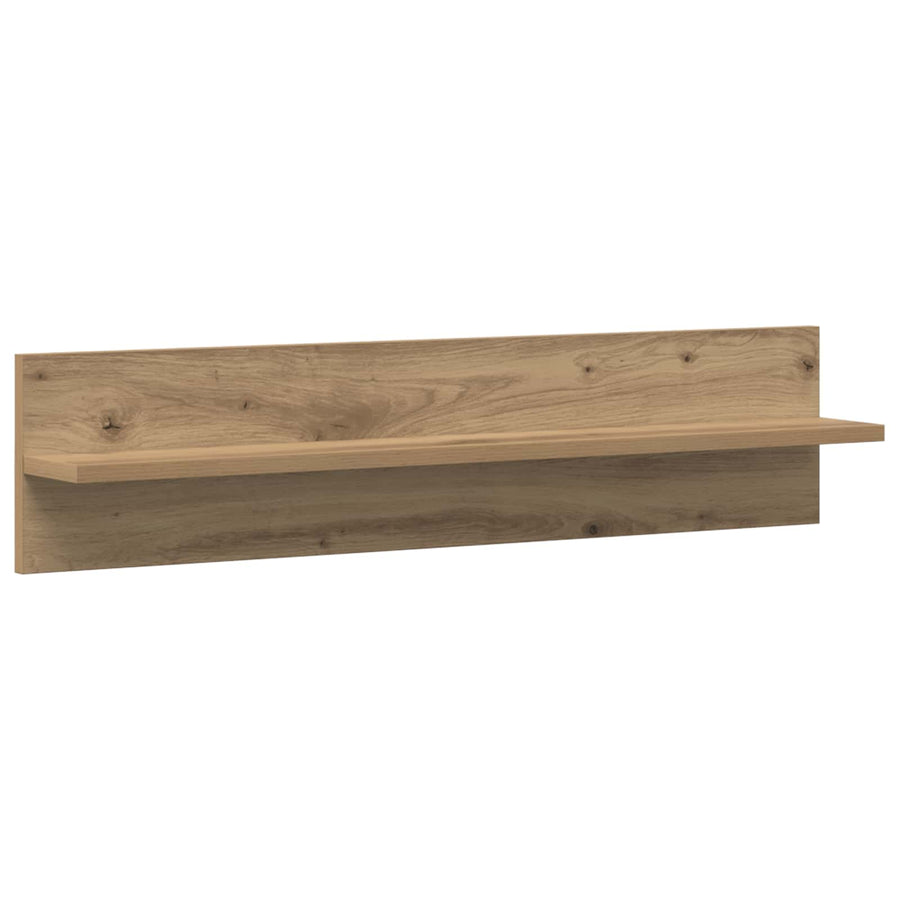 TV Wand Eenheden met LED 6 pcs Artisan Eiken Bewerkt hout
