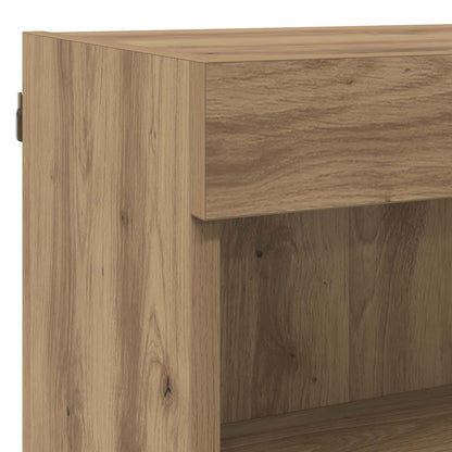 TV Wand Eenheden met LED 5 stuks Artisan Eiken 100 x 30 x 30 cm