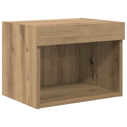 TV Wand Eenheden met LED 5 stuks Artisan Eiken 100 x 30 x 30 cm