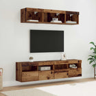 Tv meubel 5 delen 80x30x40 cm bewerkt hout