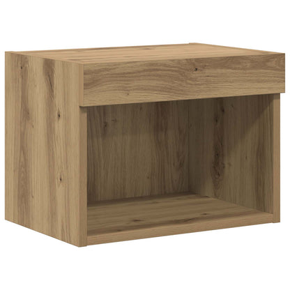 Tv Wand Eenheden Met Led 5 Stuks Artisan Eiken 80 X 30 X 40 Cm