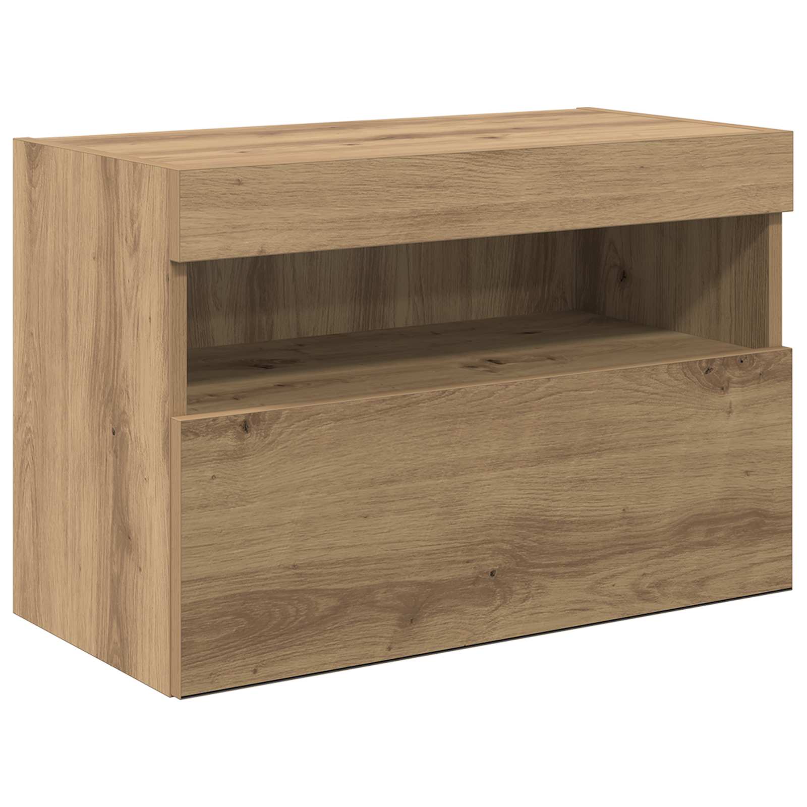 Tv Wandmeubels Wandgemonteerd 6 Pcs Artisan Eiken Bewerkt Hout