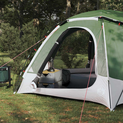Koepeltent met Verwijderbare Regenkap Groen 4-persoons