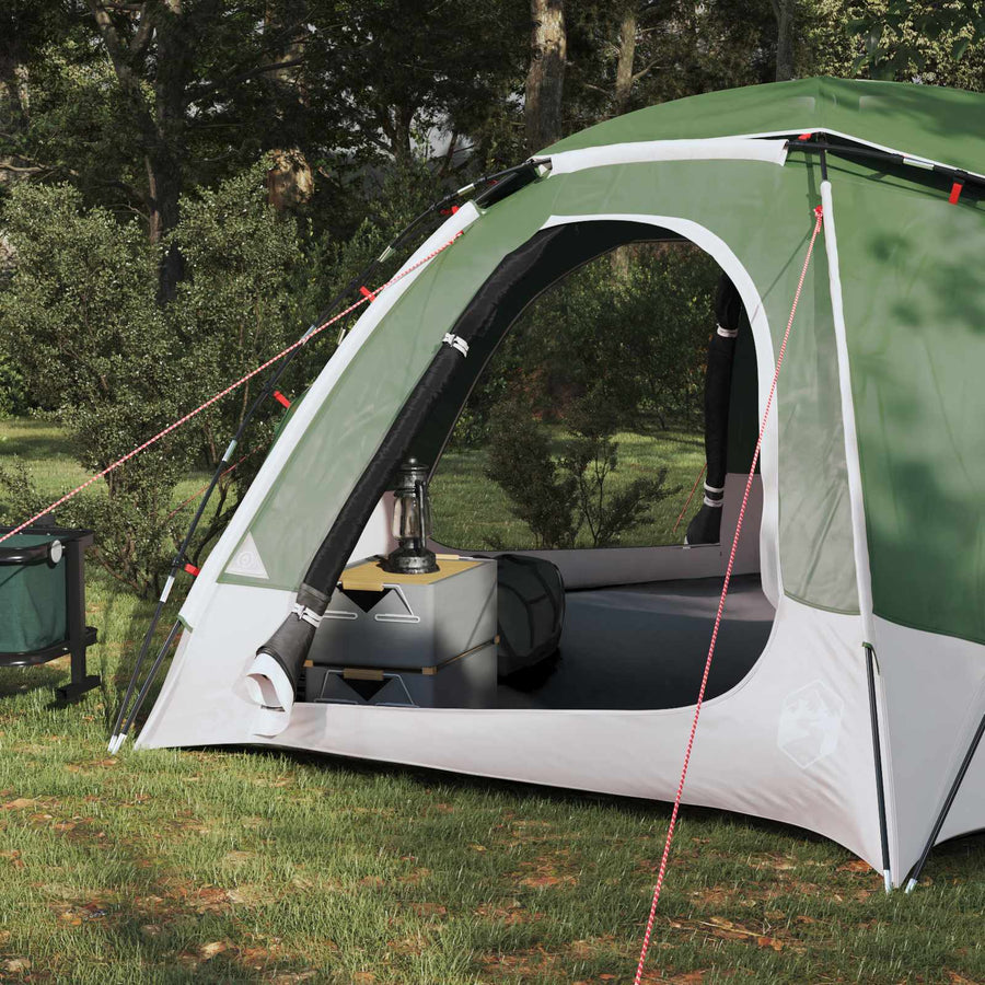 Koepeltent met Verwijderbare Regenkap Groen 4-persoons