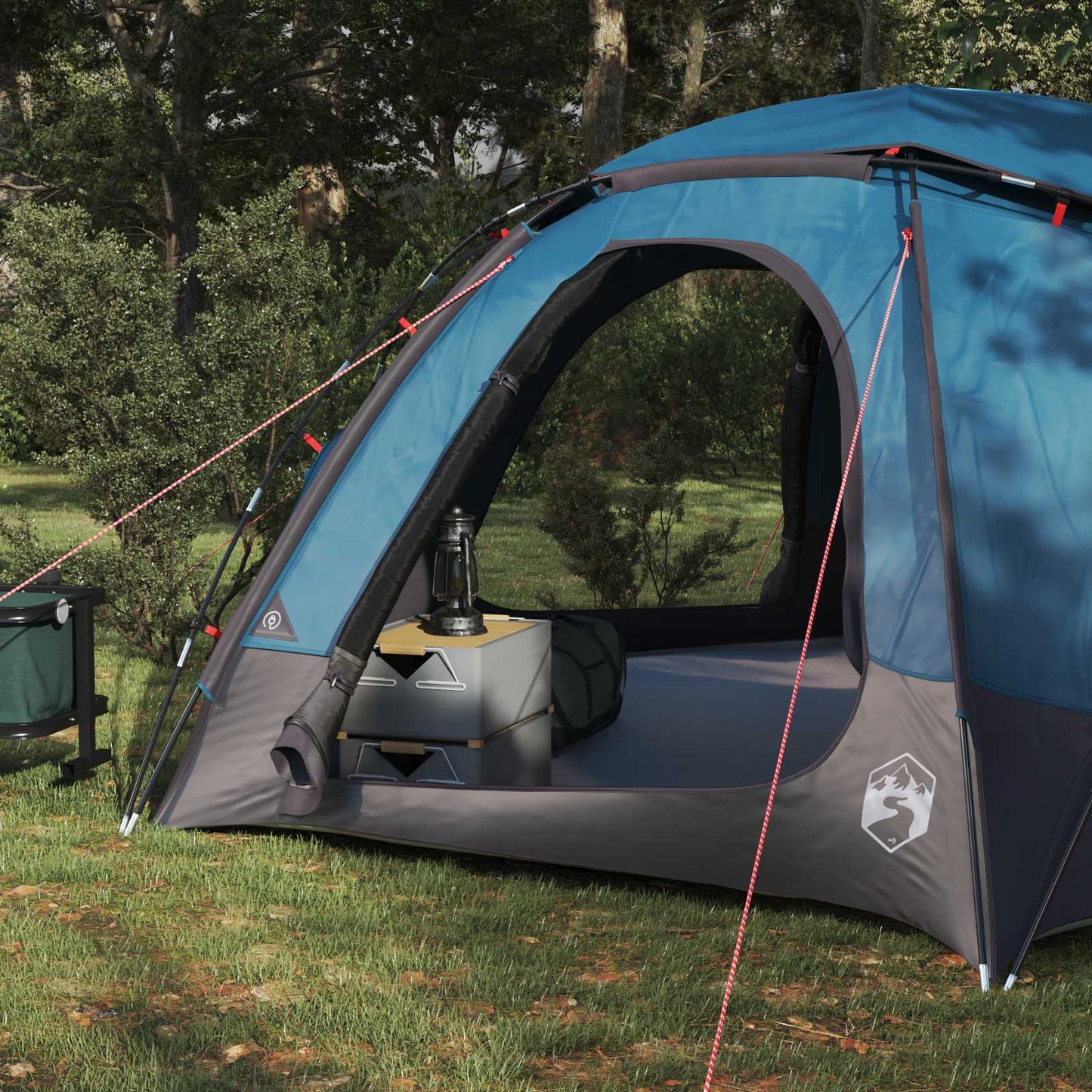 Koepeltent met Verwijderbare Regenkap Blauw 4-persoons
