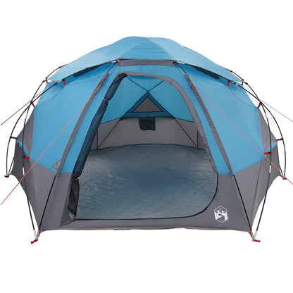 Koepeltent met Verwijderbare Regenkap Blauw 4-persoons
