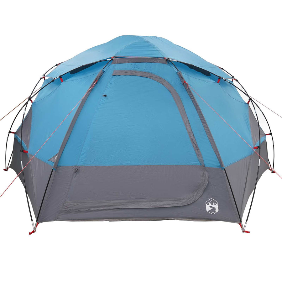 Koepeltent met Verwijderbare Regenkap Blauw 4-persoons