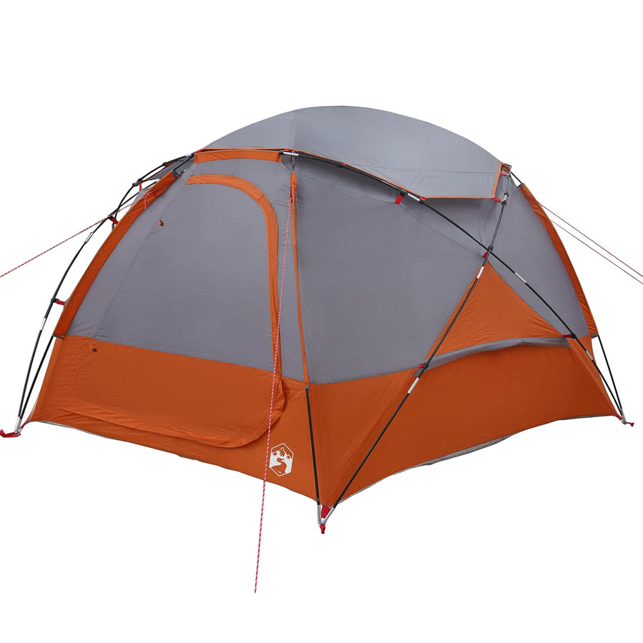 Koepeltent met Verwijderbare Regenkap Grijs en Oranje