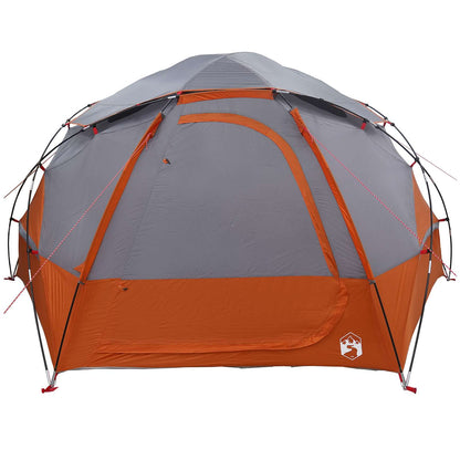 Koepeltent met Verwijderbare Regenkap Grijs en Oranje