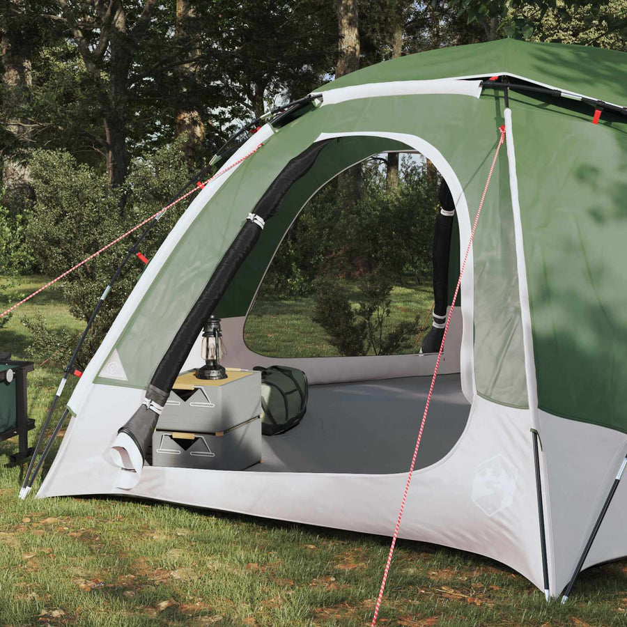 Koepeltent met Verwijderbare Regenkap Groen 8-persoons