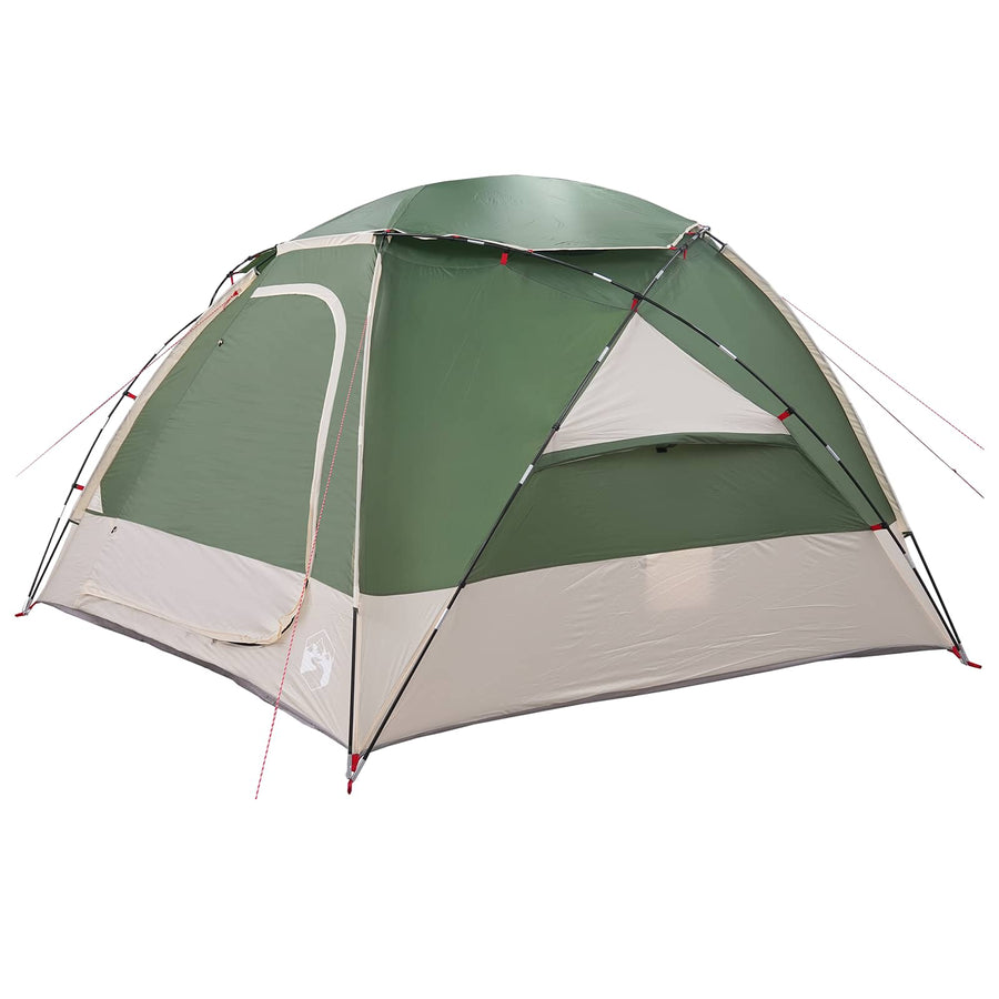 Koepeltent met Verwijderbare Regenkap Groen 8-persoons