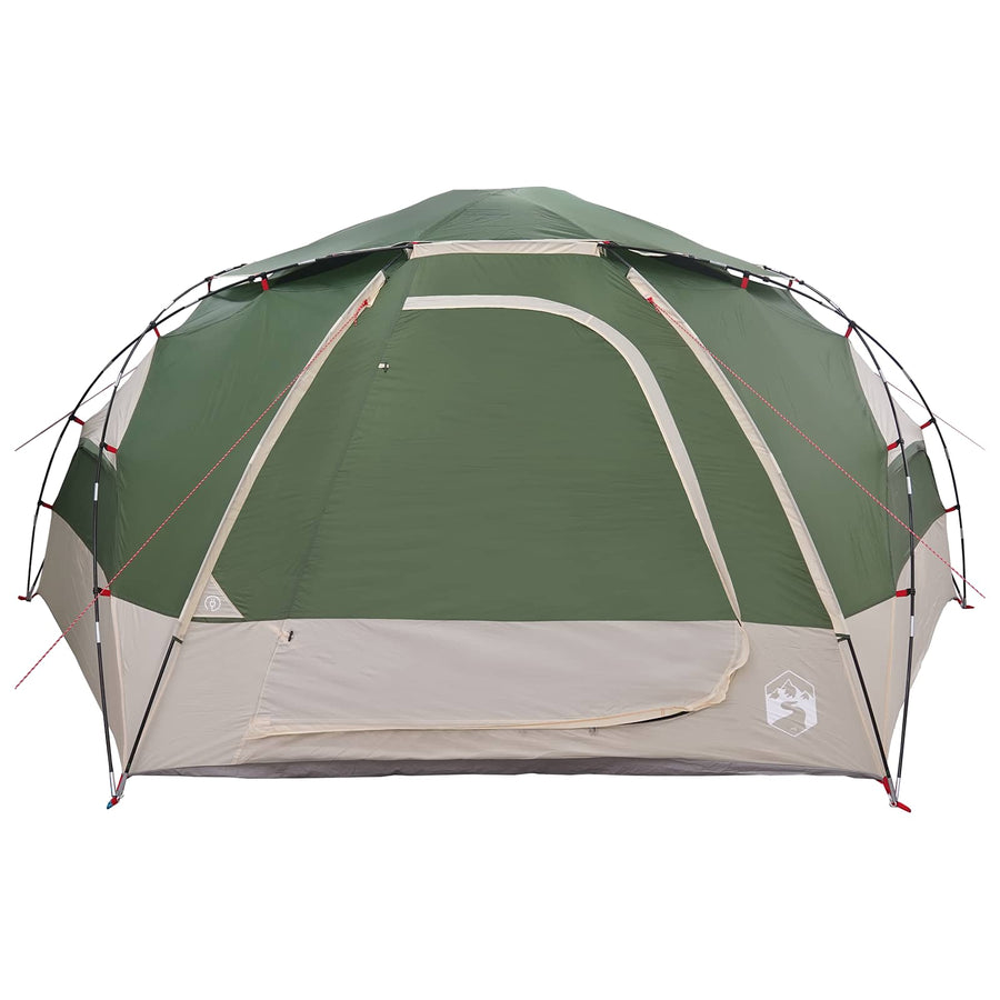 Koepeltent met Verwijderbare Regenkap Groen 8-persoons