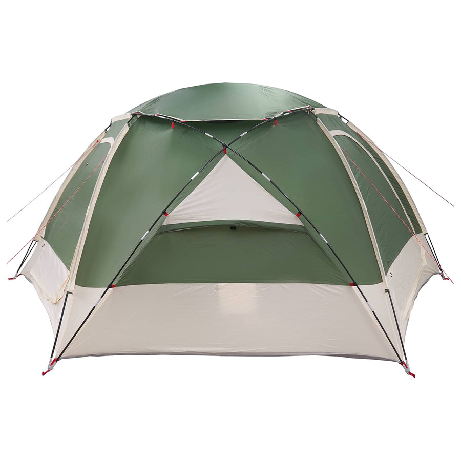 Koepeltent met Verwijderbare Regenkap Groen 8-persoons