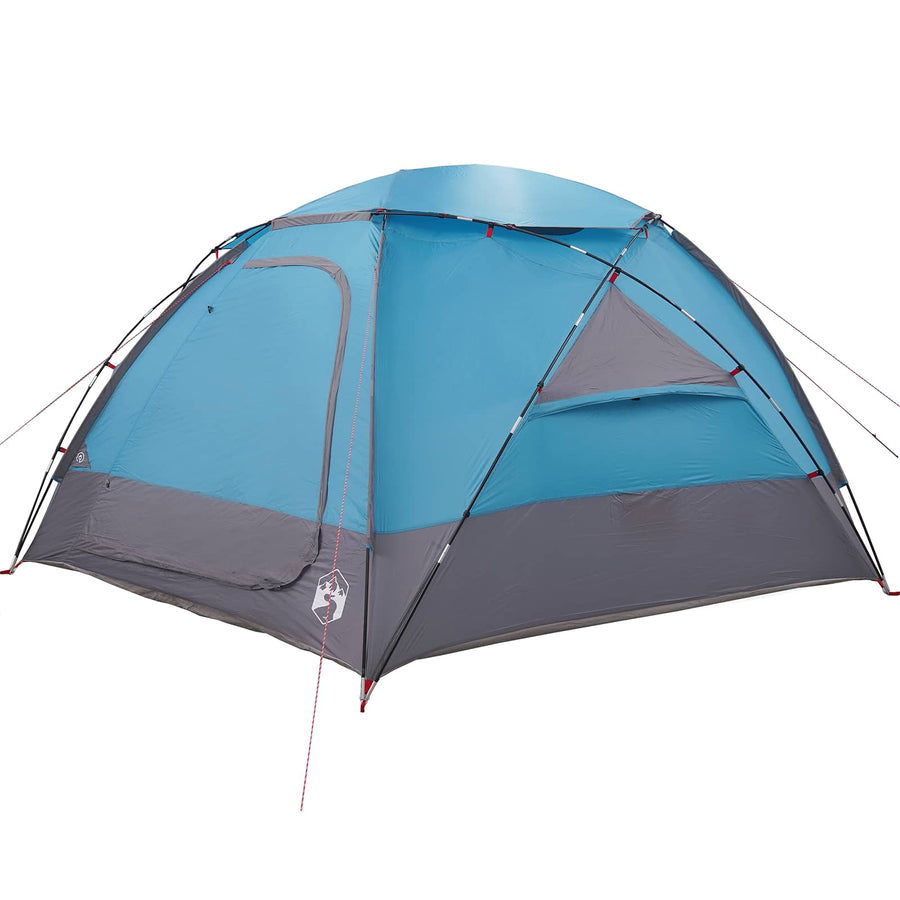 Koepeltent met Verwijderbare Regenkap Blauw 8-persoons