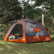 Koepeltent 470x410x203 cm grijs oranje
