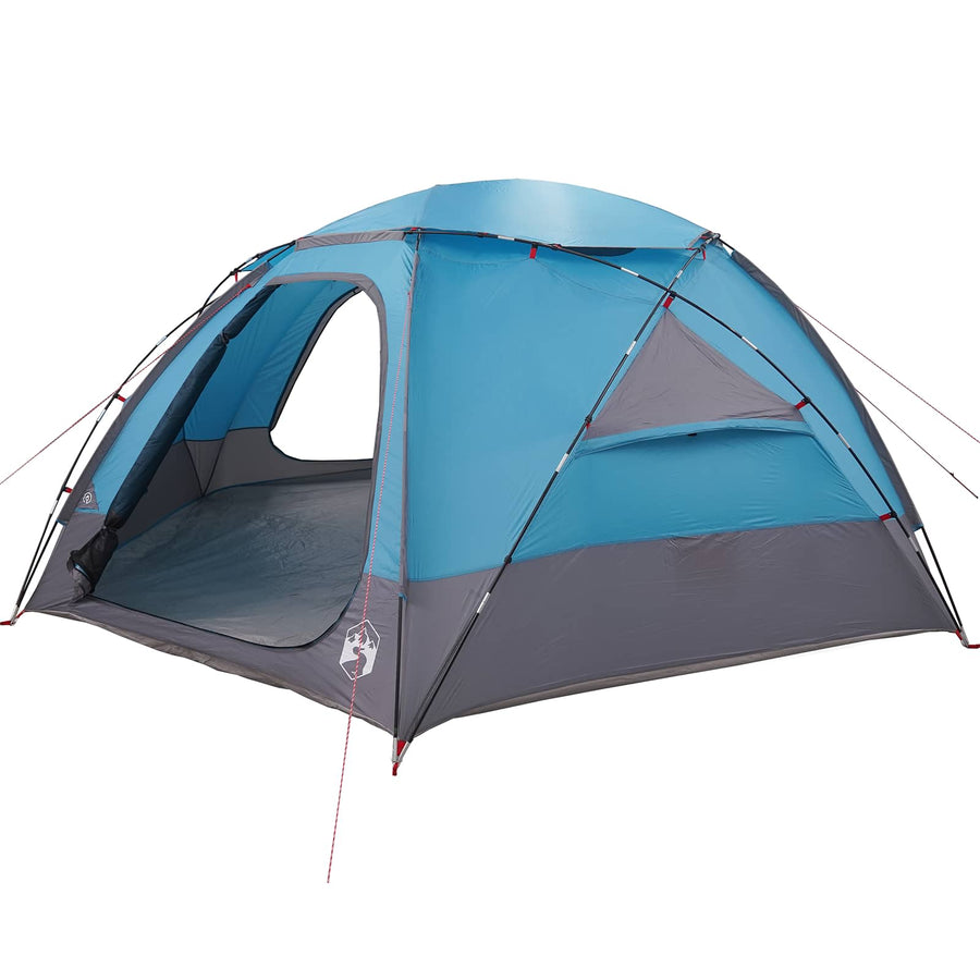 Koepeltent met Verwijderbare Regenkap Blauw 12-Persoons
