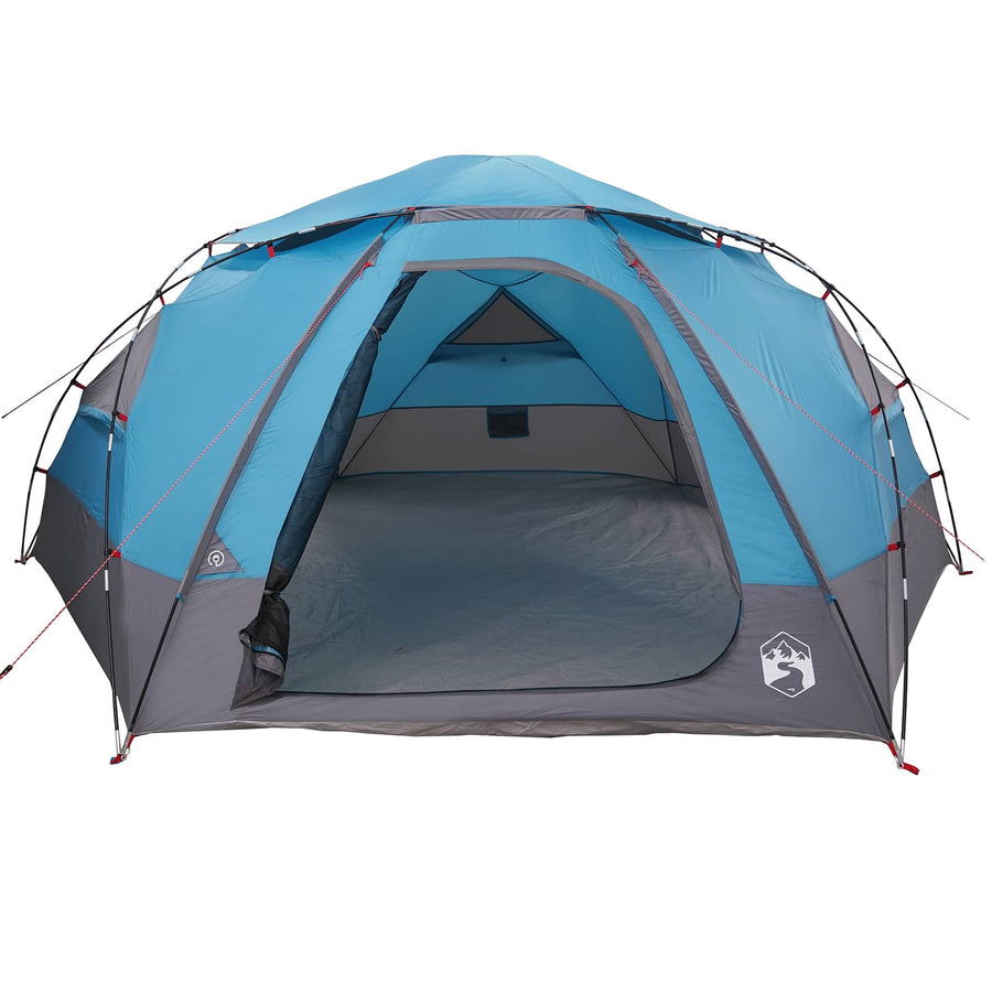 Koepeltent met Verwijderbare Regenkap Blauw 12-Persoons