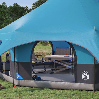 Gezinstent Blauw 10-persoons 185T Polyester met PU Coating