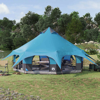 Gezinstent Blauw 10-persoons 185T Polyester met PU Coating