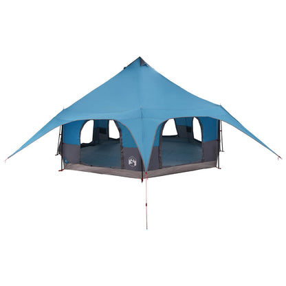 Gezinstent Blauw 10-persoons 185T Polyester met PU Coating