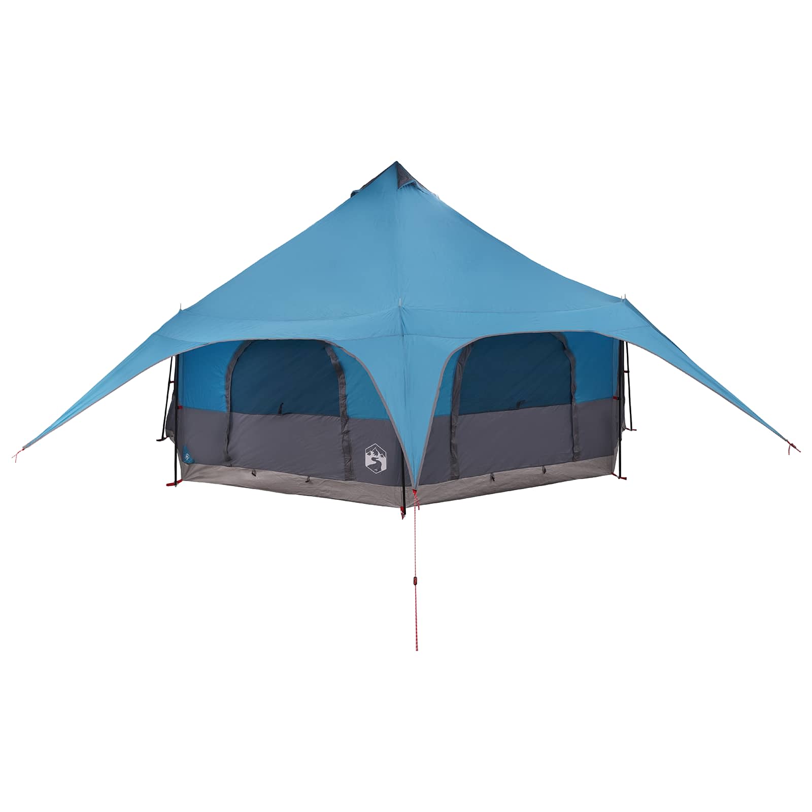 Gezinstent Blauw 10-persoons 185T Polyester met PU Coating