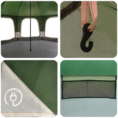 Gezinstent Groen 5-persoons 185T Polyester met PU Coating