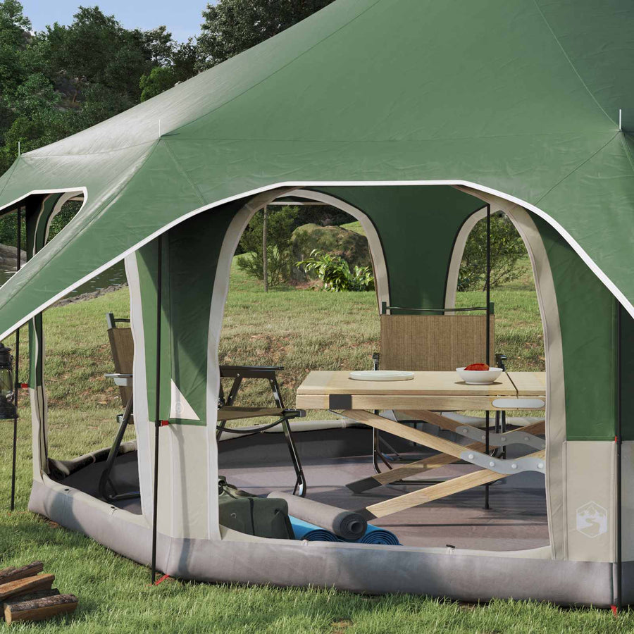 Gezinstent Groen 5-persoons 185T Polyester met PU Coating