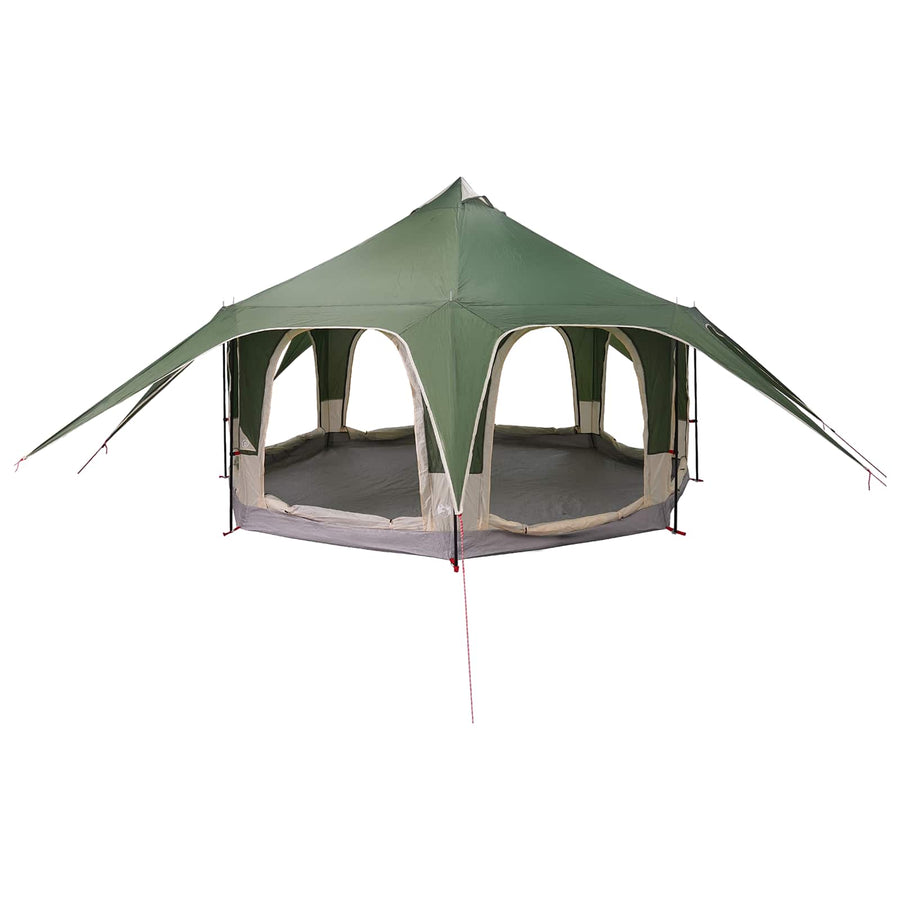 Gezinstent Groen 5-persoons 185T Polyester met PU Coating