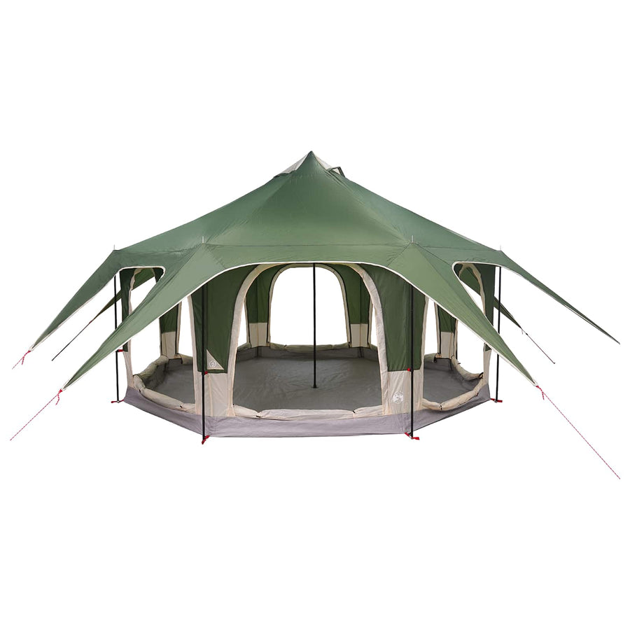 Gezinstent Groen 5-persoons 185T Polyester met PU Coating