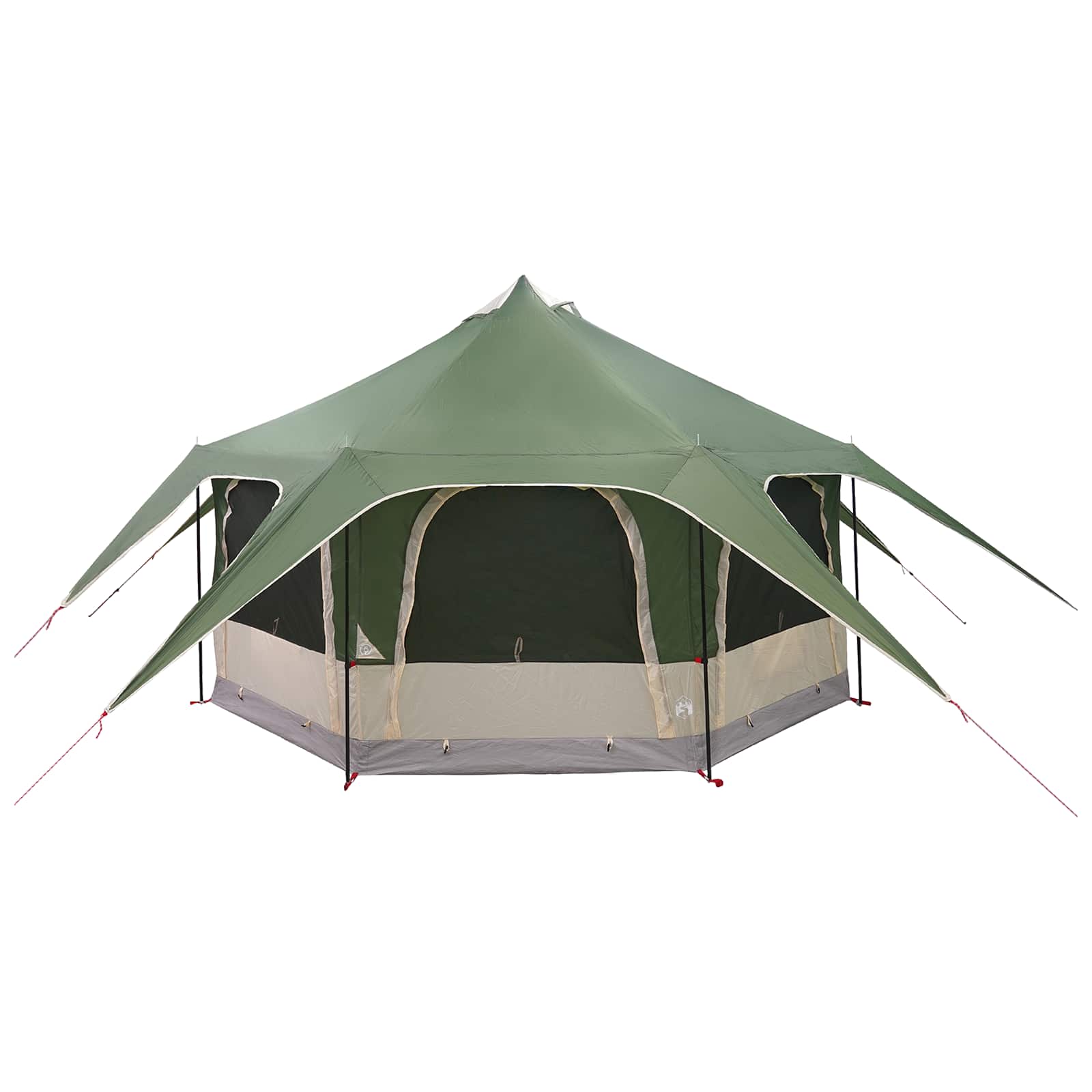 Gezinstent Groen 5-persoons 185T Polyester met PU Coating