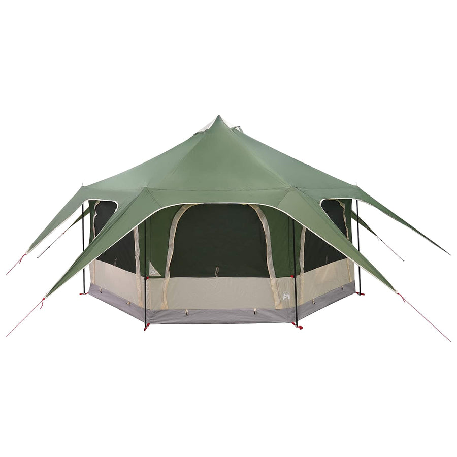 Gezinstent Groen 5-persoons 185T Polyester met PU Coating