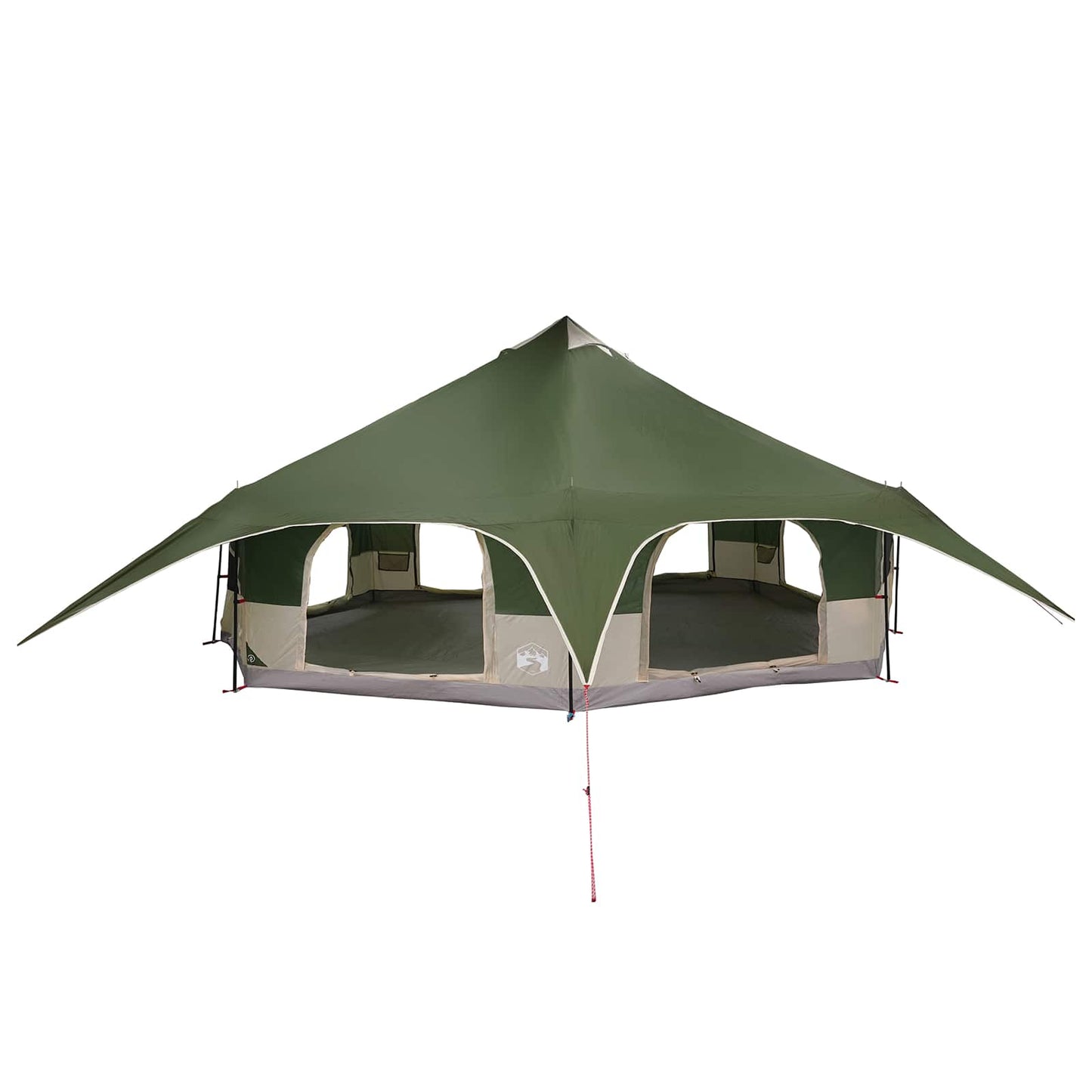 Gezinstent Groen 18-Persoon 185T Polyester met PU Coating