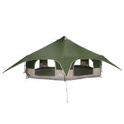 Gezinstent 18-persoons 540x540x335 cm groen polyester