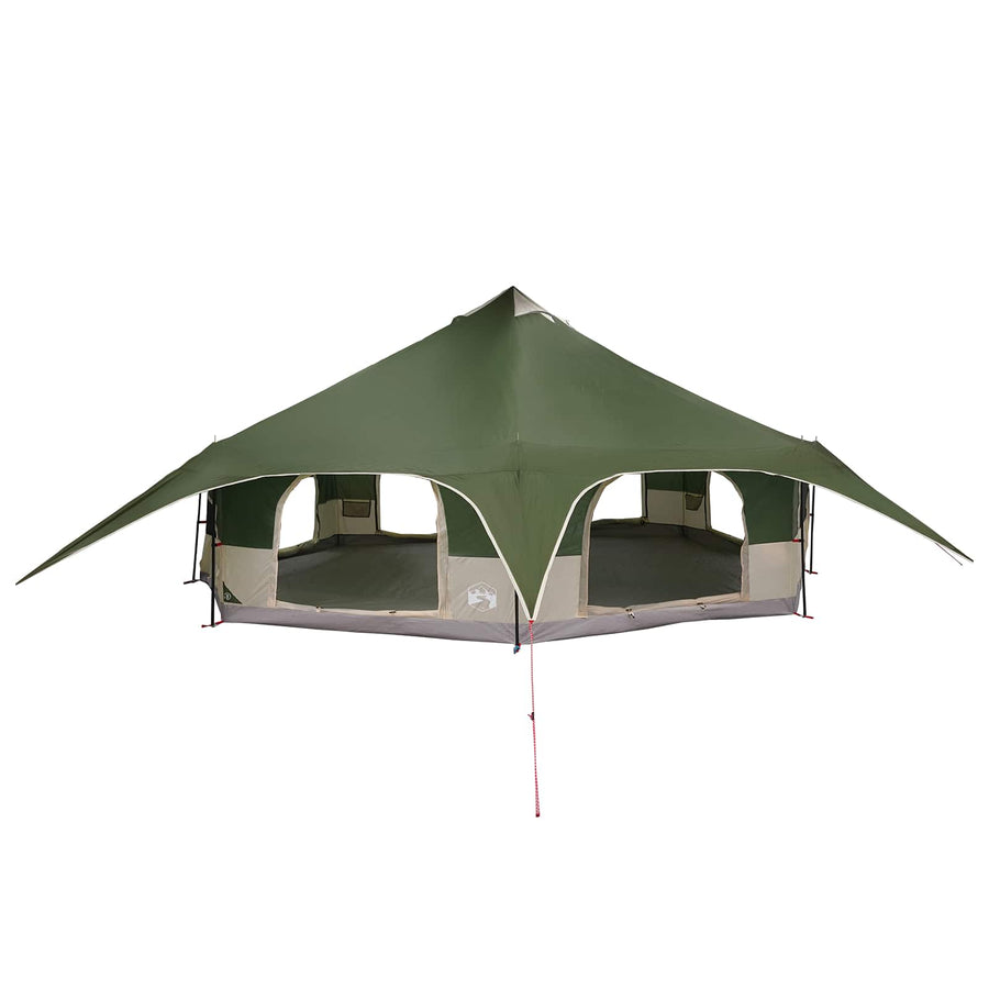 Gezinstent Groen 18-Persoon 185T Polyester met PU Coating