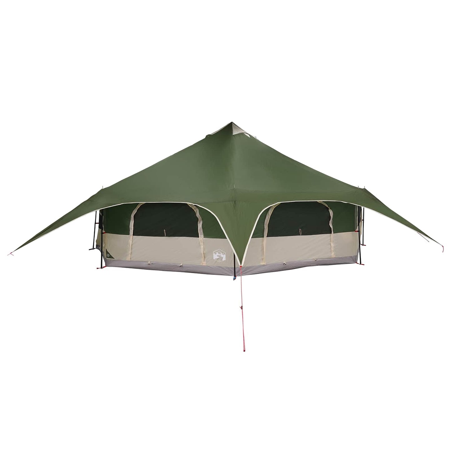 Gezinstent Groen 18-Persoon 185T Polyester met PU Coating