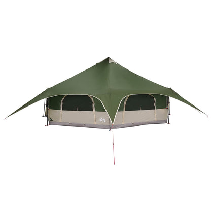 Gezinstent Groen 18-Persoon 185T Polyester met PU Coating