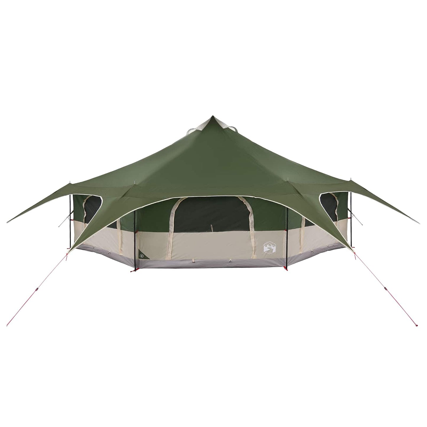 Gezinstent Groen 18-Persoon 185T Polyester met PU Coating