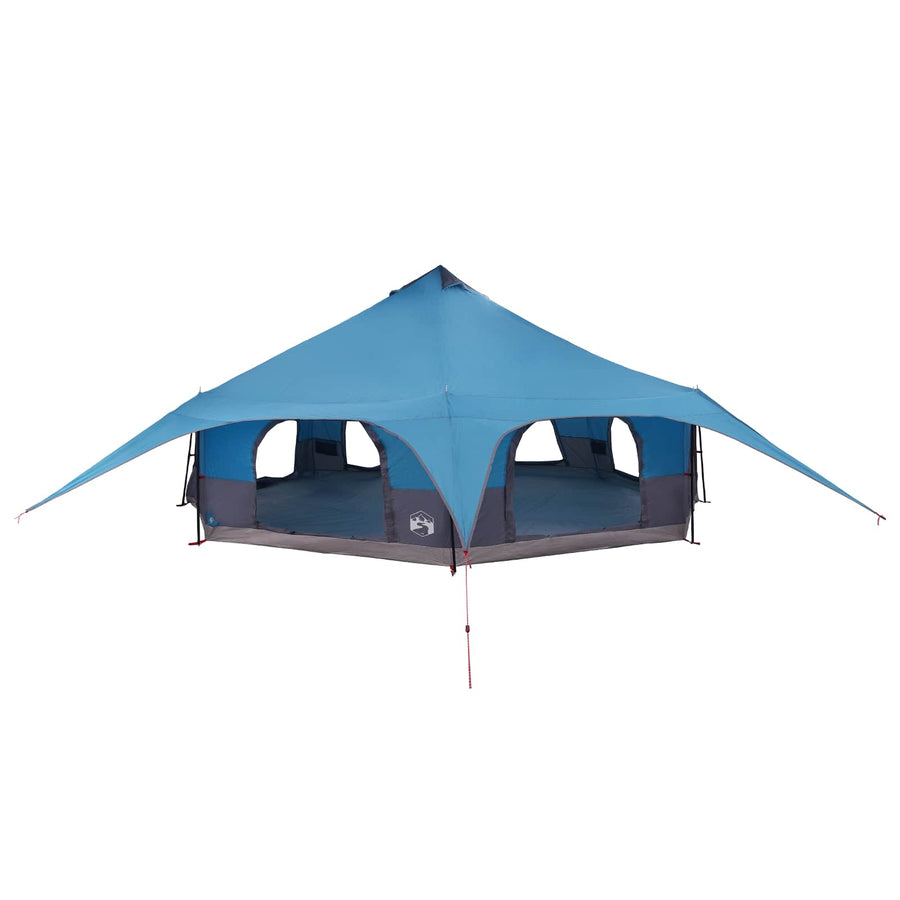 Gezinstent Blauw 18-Persoon 185T Polyester met PU Coating