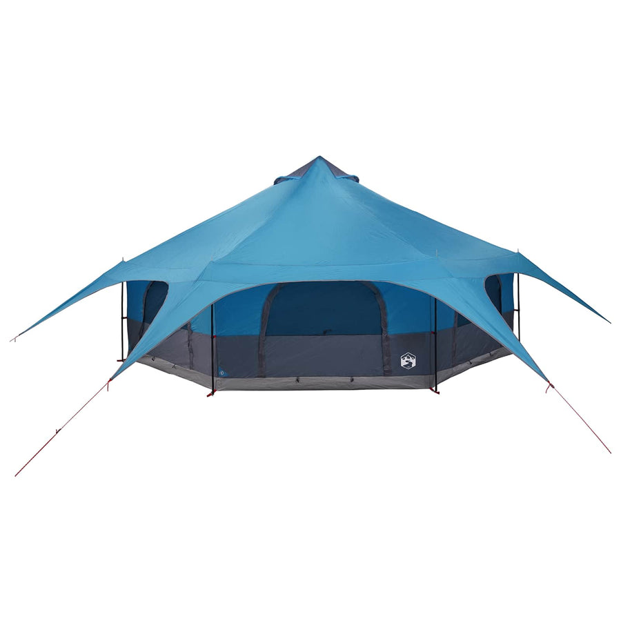 Gezinstent Blauw 18-Persoon 185T Polyester met PU Coating