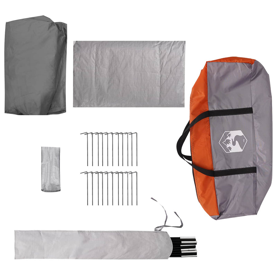Tunneltent Grijs en Oranje 520 x 260 x 175 cm