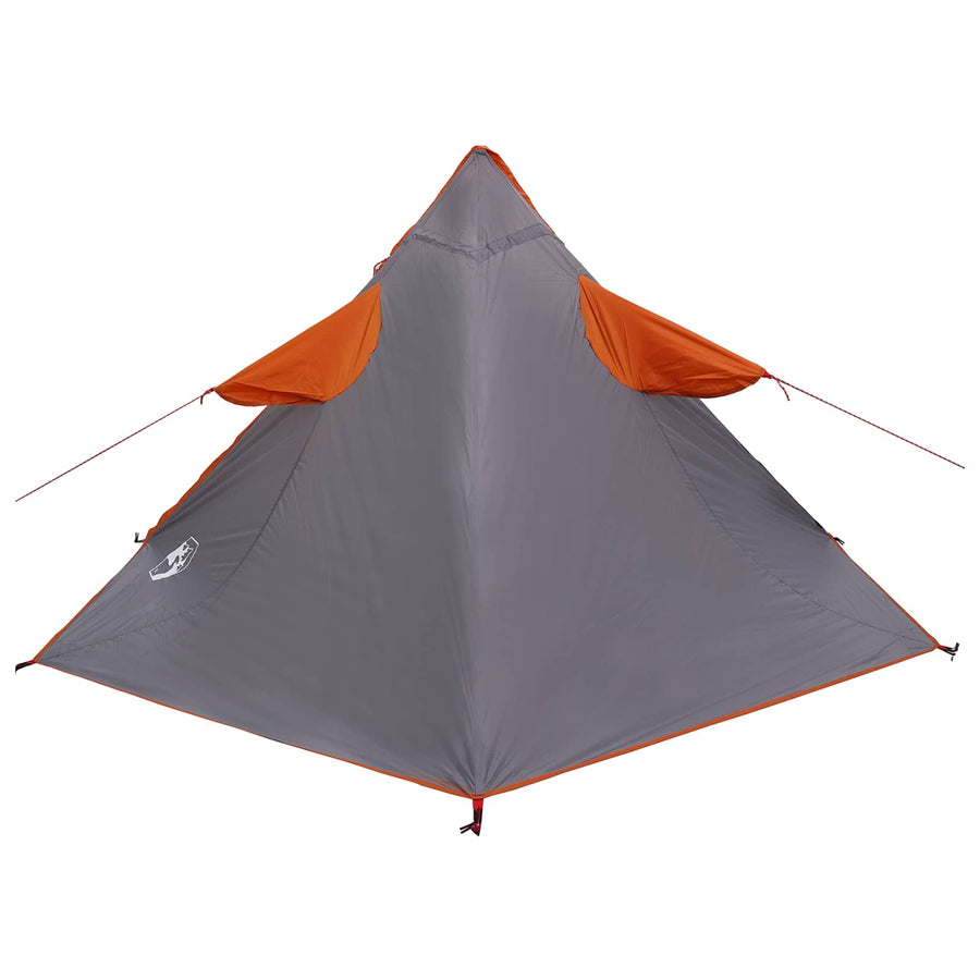2-in-1 Regen Poncho met Kap Grijs en Oranje 262 x 126 x 130 cm