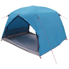 Backpacking Tent Blue 2-Person 185T Polyester with PU Coating