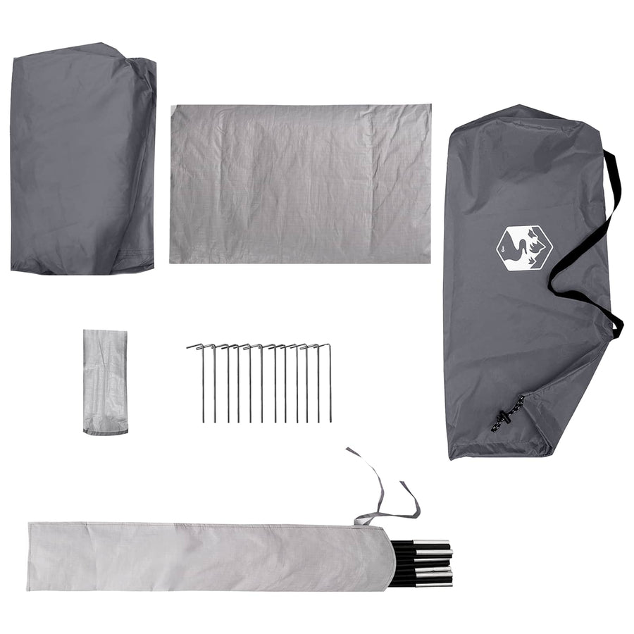 Backpacking Tent Grijs en Oranje 2-persoons