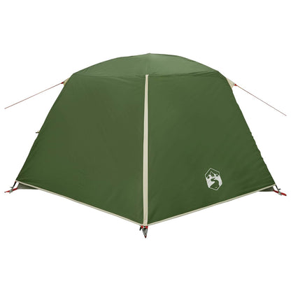 Backpacking Tent Groen 4-persoons 185T Polyester met PU Coating