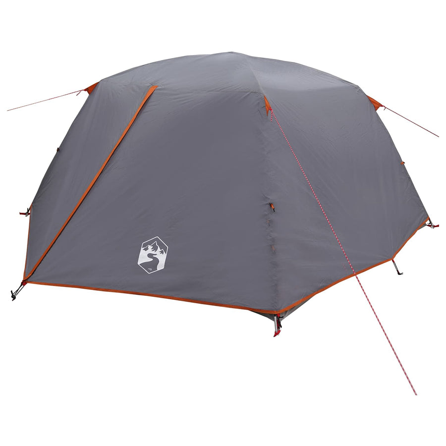 Backpacking Tent Grijs en Oranje 4-persoons