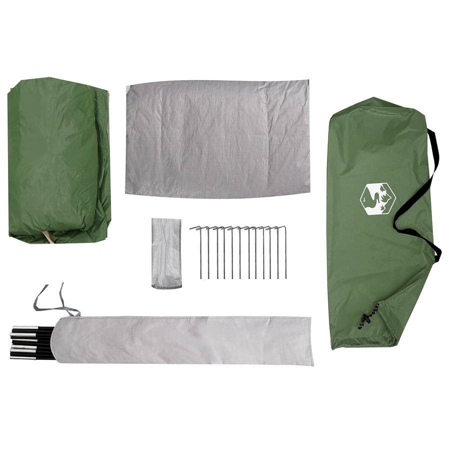 Backpacking Tent Groen 222 x 85 x 125 cm
